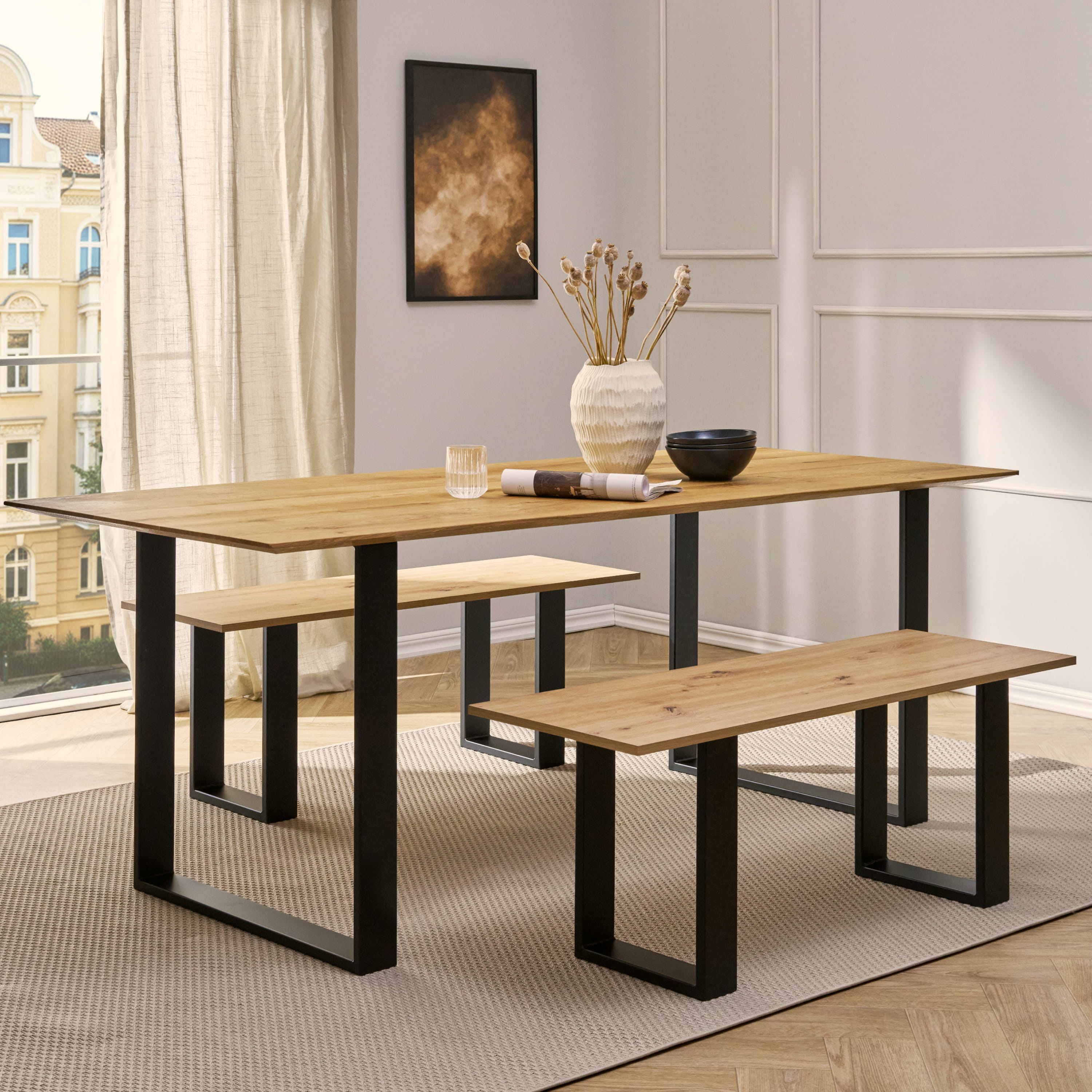 Set di 2 guide per mobili RECHTECK