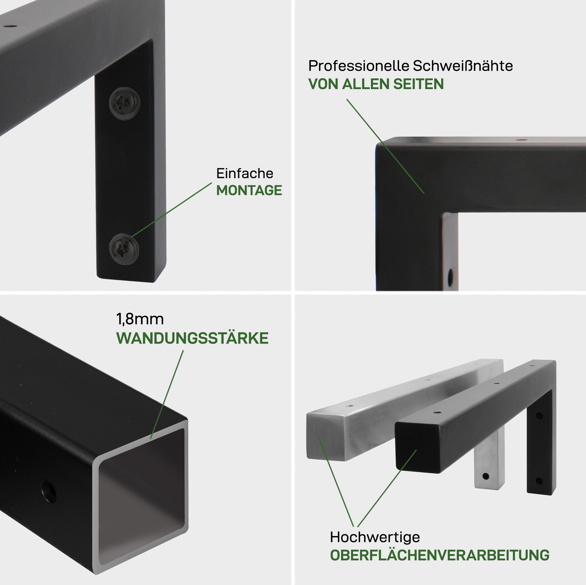 Set of 2 wall brackets WINKEL