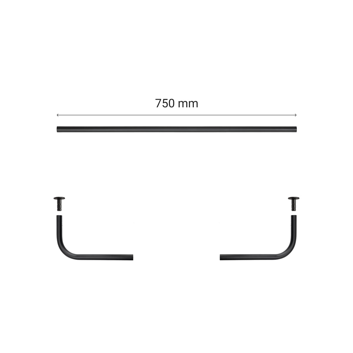 Curtain rod ROUND