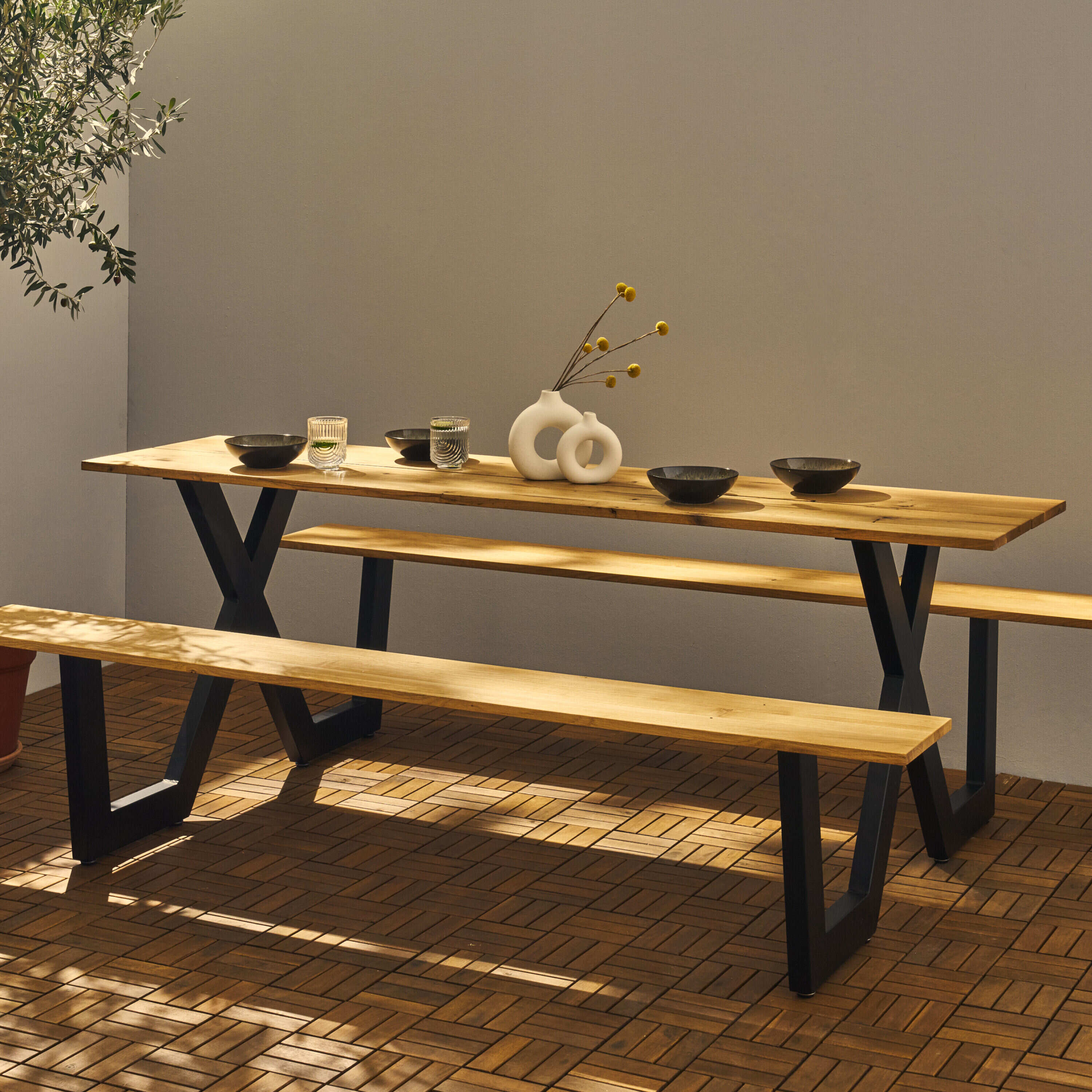 Set di 2 sedute X-FORM