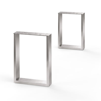 2 set di rettangolo Möbelkufen - acciaio inossidabile