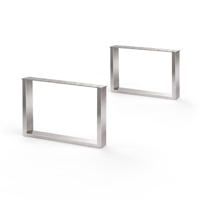 2 set di rettangolo Möbelkufen - acciaio inossidabile