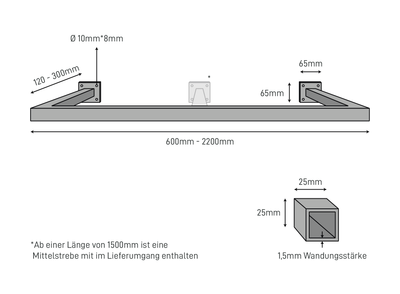 Appendiabiti RECHTECK Parete