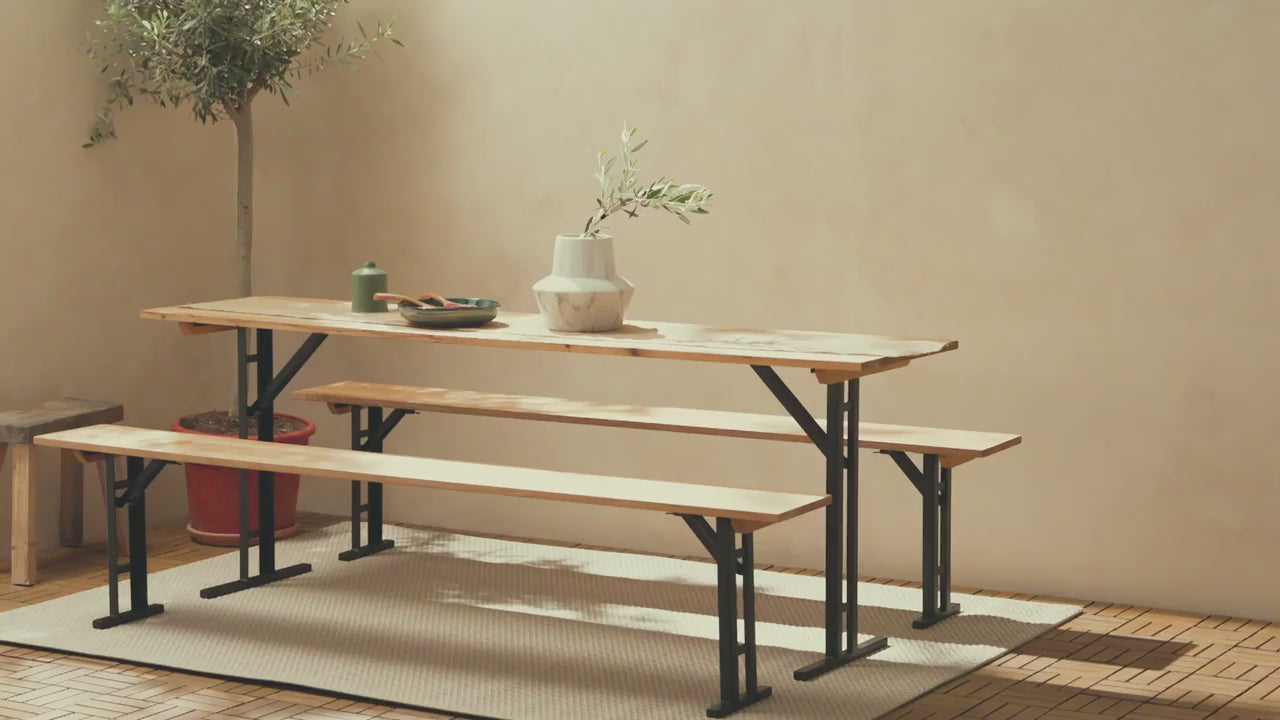 Load video: Set of 2 furniture frames BIERZELT I-FORM