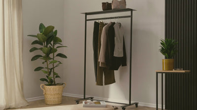 MOVE-RAHMEN clothes rack with shelf