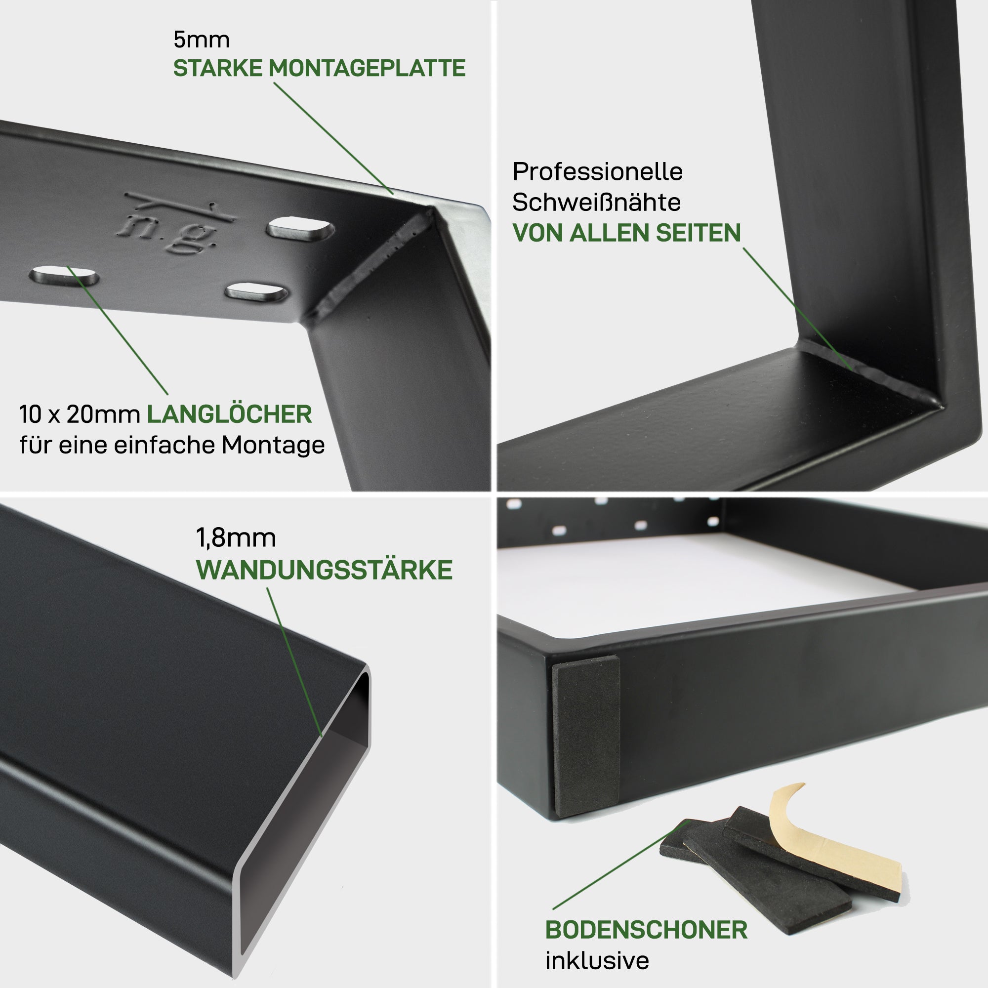 Set di 2 guide per mobili V-FORM