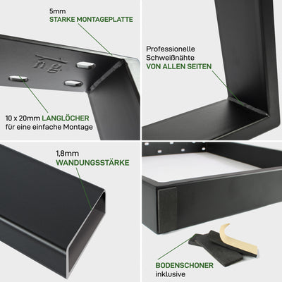 Set di 2 guide per mobili V-FORM