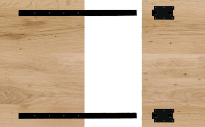 Set of 2 table top extensions