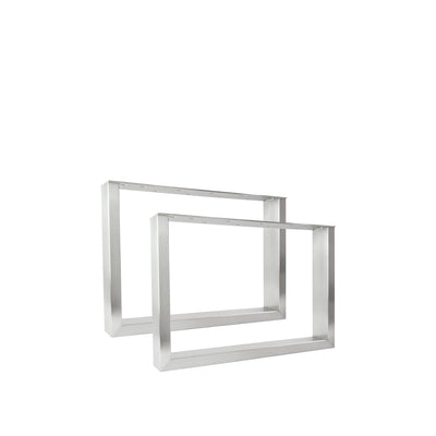 2 set di rettangolo Möbelkufen - acciaio inossidabile