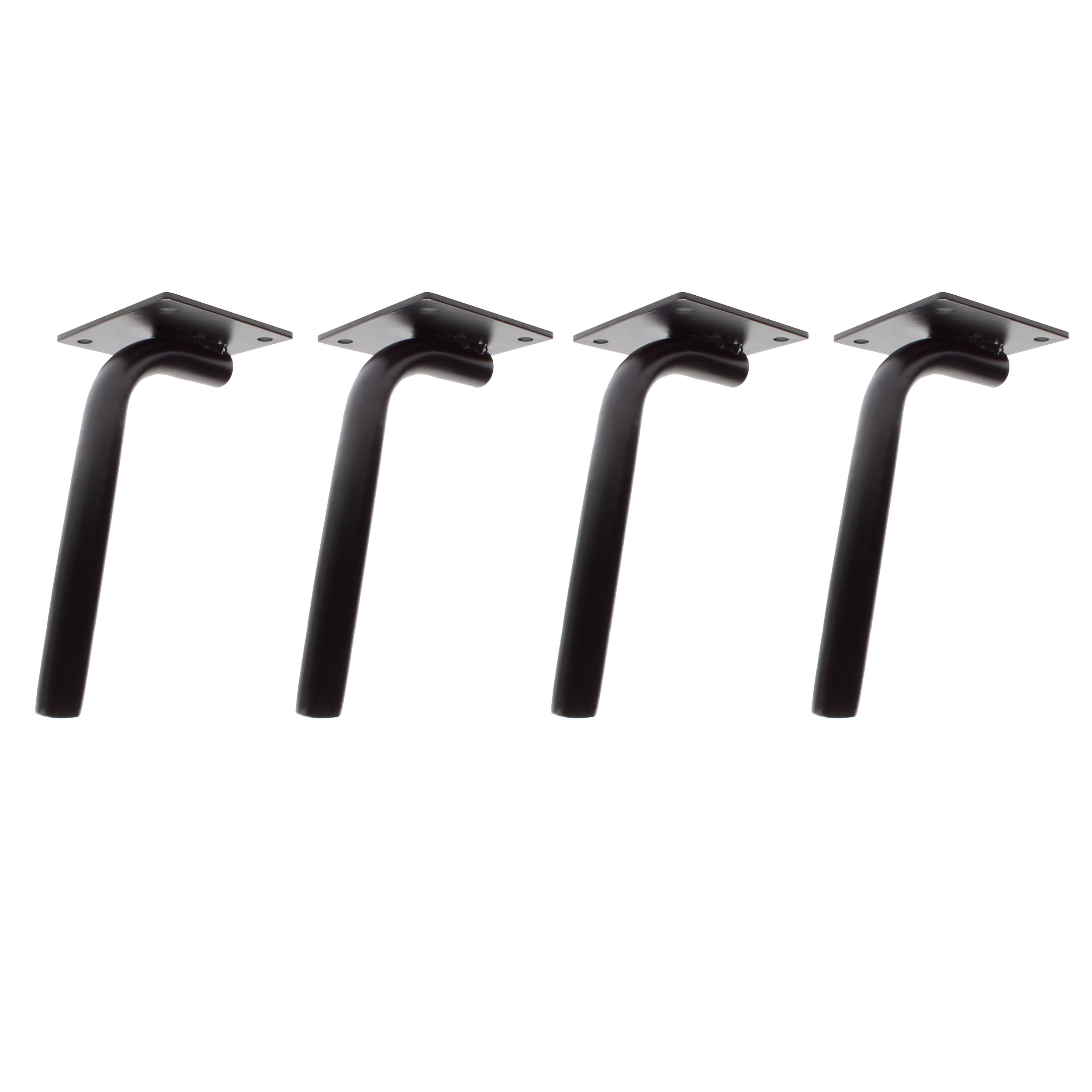 4er Set Möbelfüße CURVED
