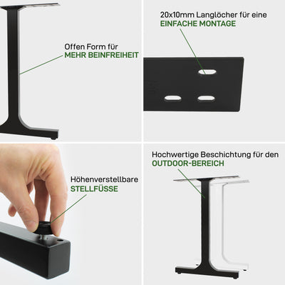 Set di 2 guide per mobili H-FORM