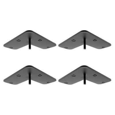 Set di 4 piastre di montaggio CONICAL