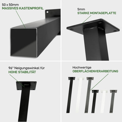 4 Imposta gambe standard