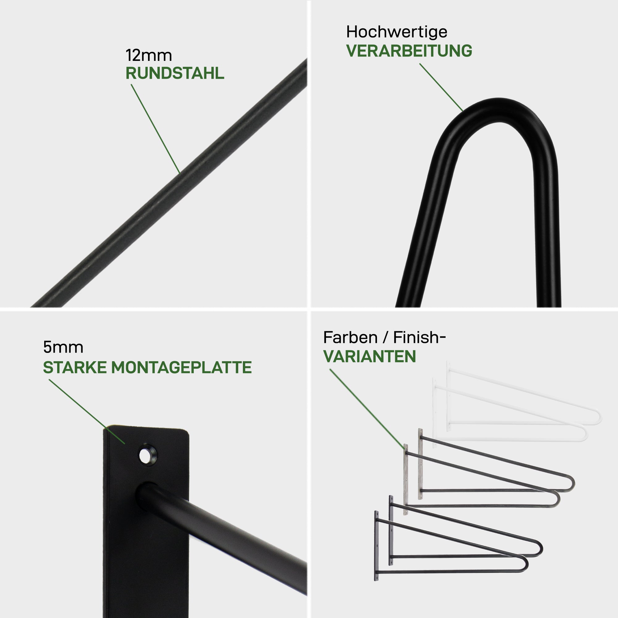 Set di 2 HAIRPIN da tavolo