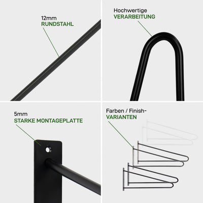 Set di 2 HAIRPIN da tavolo