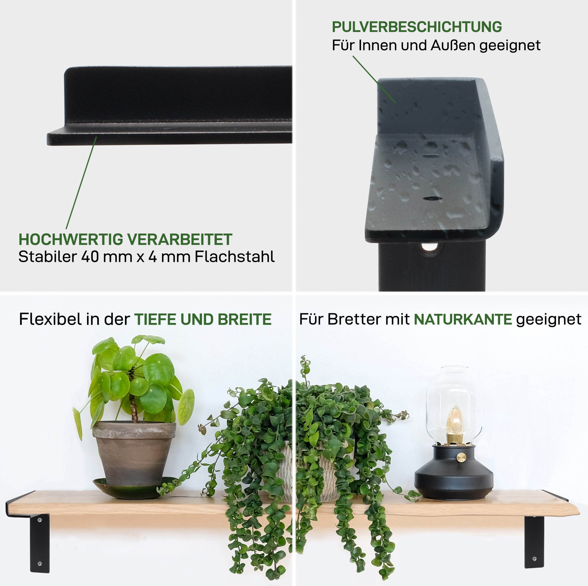 2er Set Regalhalter ZEHLENDORF
